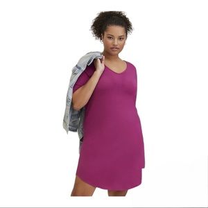 TORRID TEE MIDI DRESSSUPER SOFT PURPLE